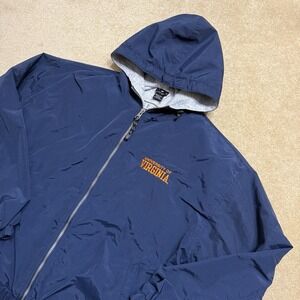 UVA Jacket University of Virginia Full Zip Jacket Dark Blue Mens Large L Vtg 90s